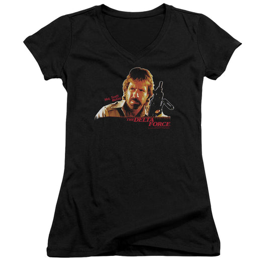 Delta Force - Maj Scott Mccoy - Junior V-neck - Black
