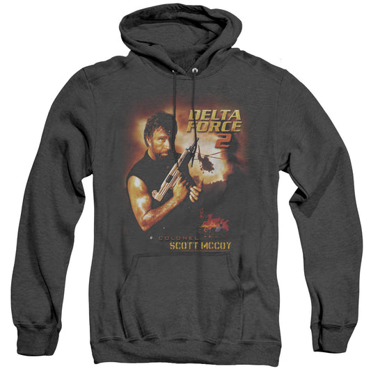 Delta Force - Delta Force 2 Poster - Adult Heather Hoodie - Black