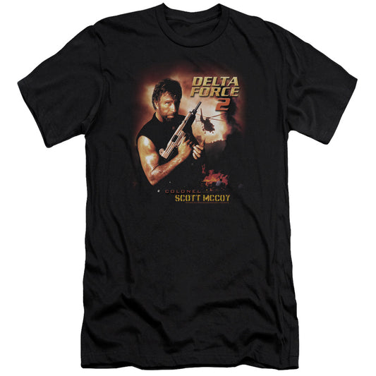 Delta Force - Delta Force 2 Poster-premuim Canvas Adult Slim Fit 30/1 - Black