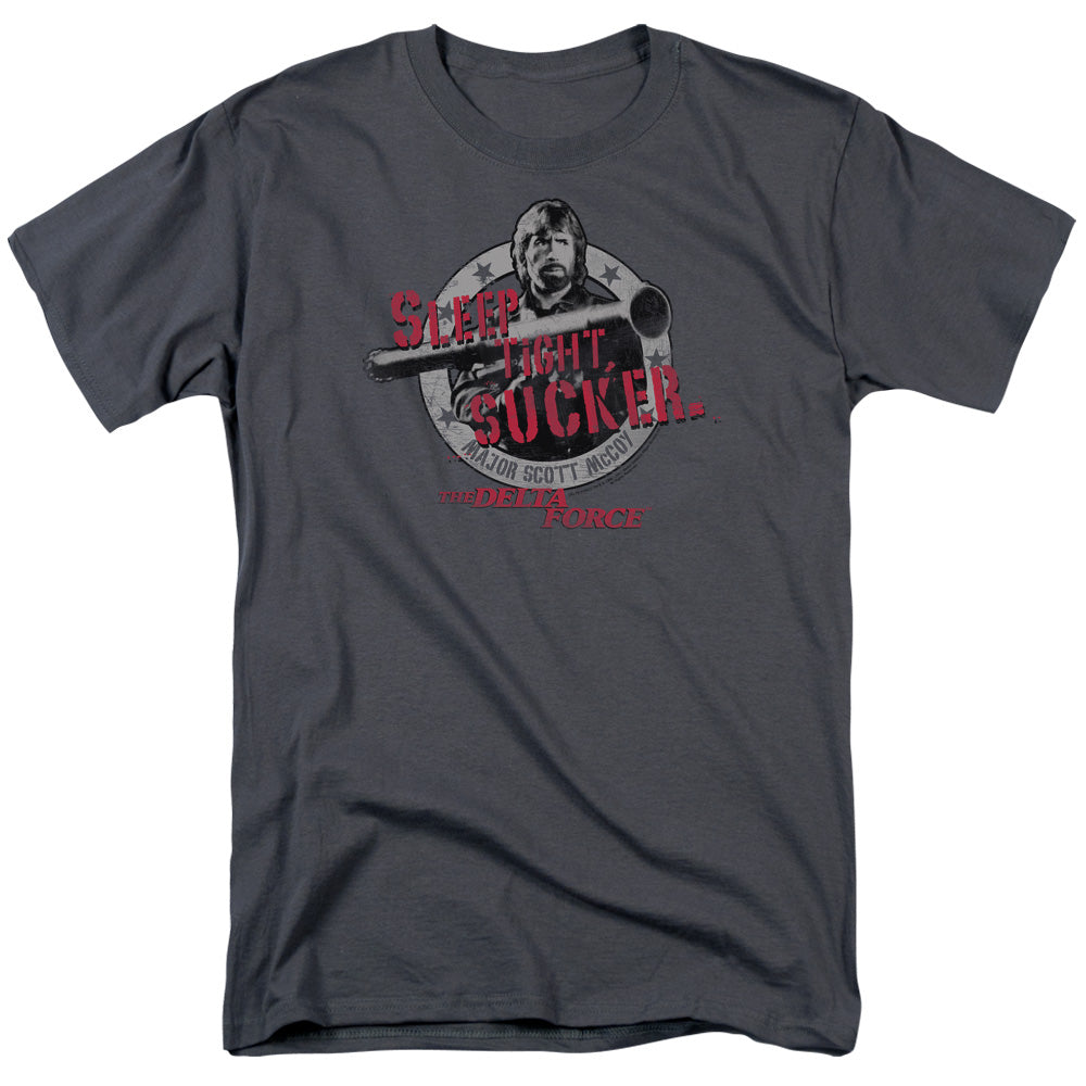 Delta Force - Sleep Tight - Short Sleeve Adult 18/1 - Charcoal T-shirt