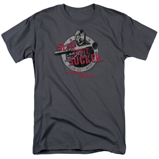 Delta Force - Sleep Tight - Short Sleeve Adult 18/1 - Charcoal T-shirt