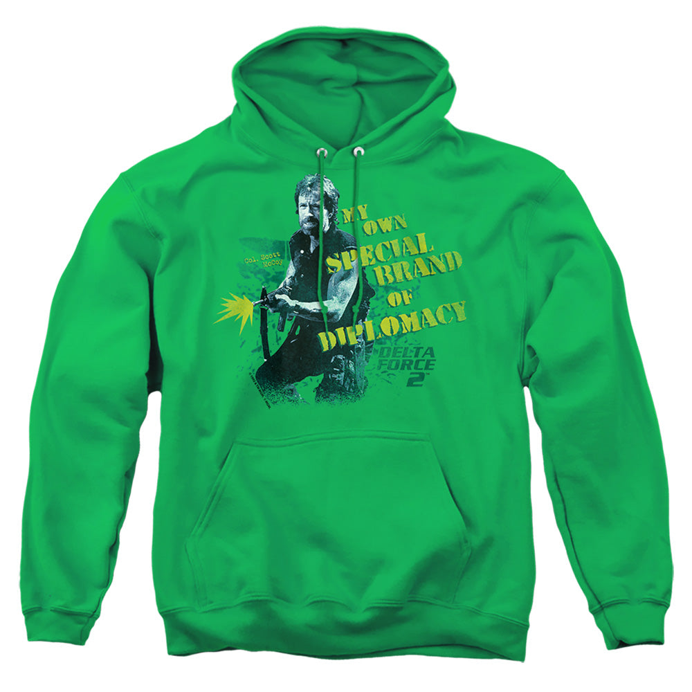 Delta Force 2 - Special Diplomacy - Adult Pull-over Hoodie - Kelly Green