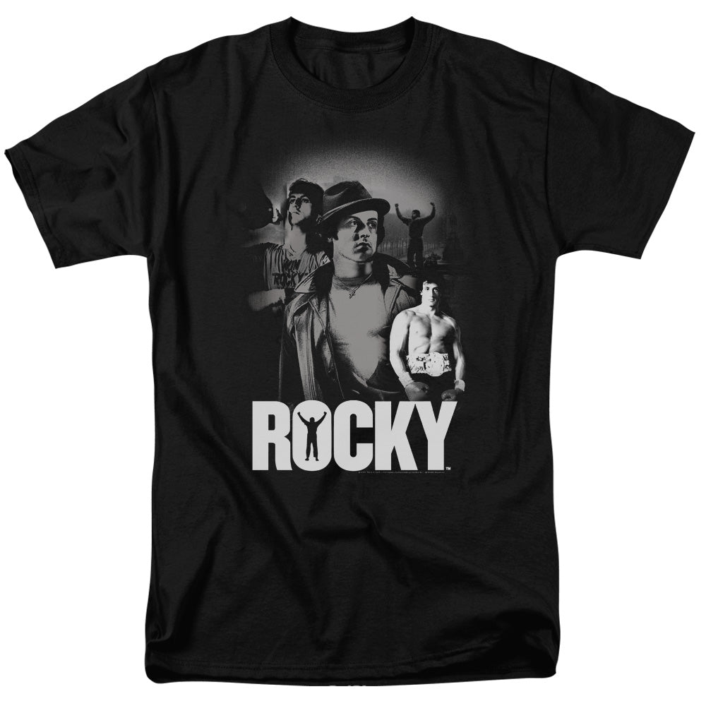 Rocky - Making Of A Champ - Short Sleeve Adult 18/1 - Black T-shirt