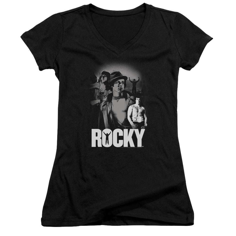 Rocky - Making Of A Champ - Junior V-neck - Black