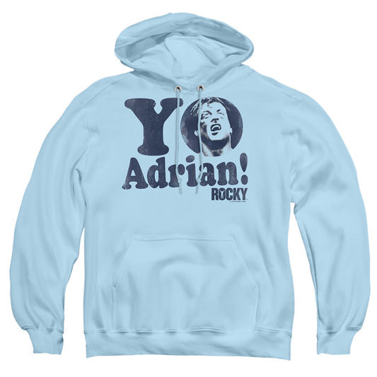 Rocky - Yo Adrian - Adult Pull-over Hoodie - Light Blue