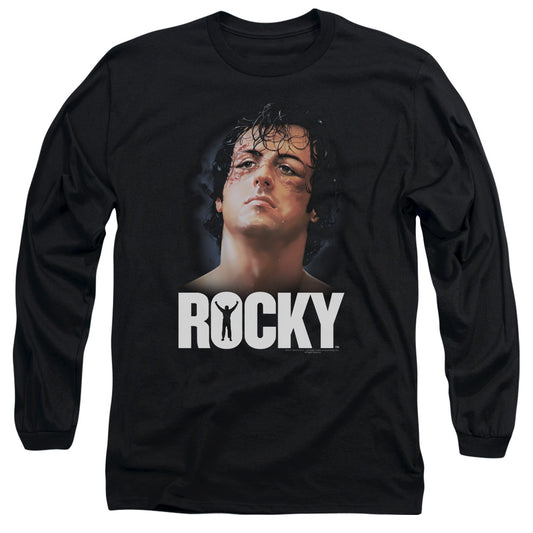 Rocky - The Champ - Long Sleeve Adult 18/1 - Black T-shirt