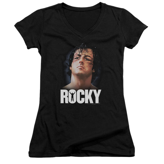 Rocky - The Champ - Junior V-neck - Black