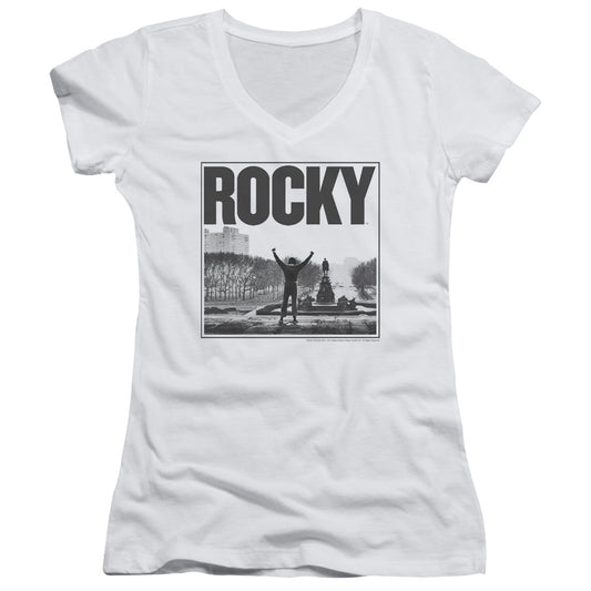 Rocky - Top Of The Stairs - Junior V-neck - White