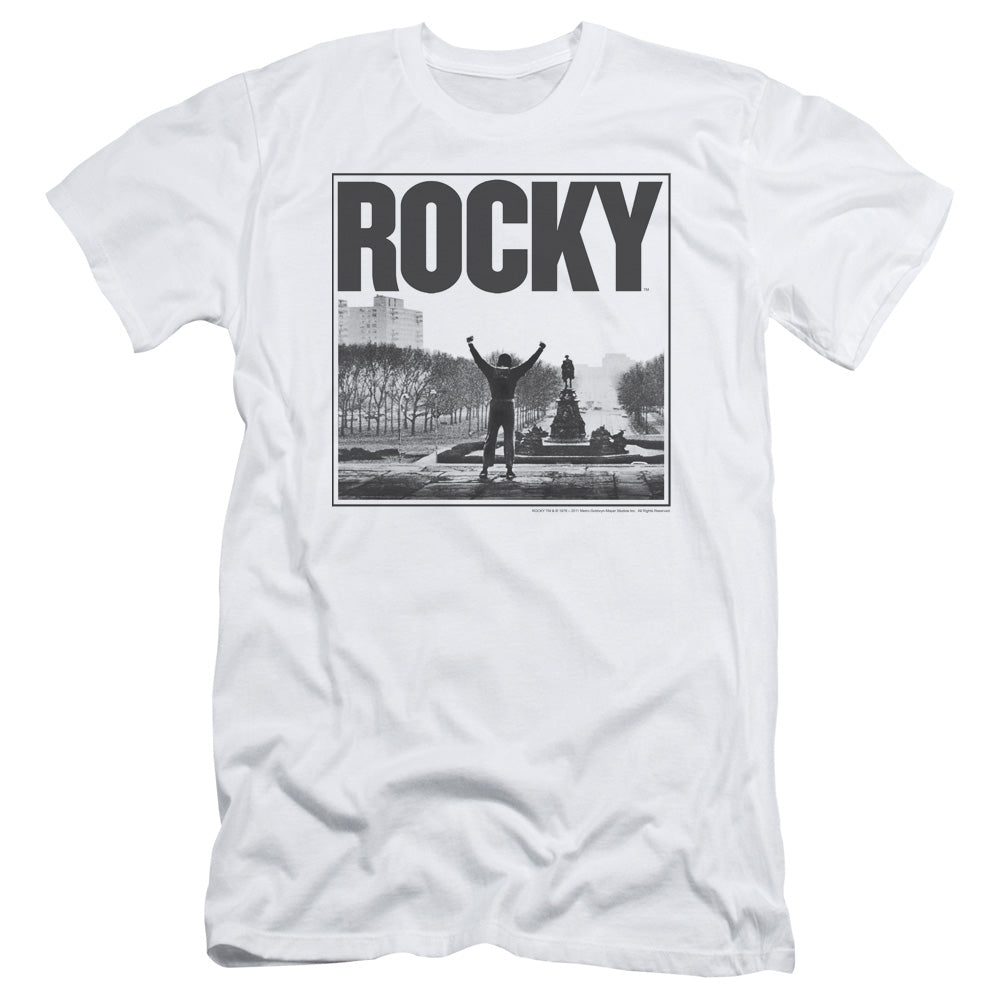 Rocky - Top Of The Stairs - Short Sleeve Adult 30/1 - White T-shirt