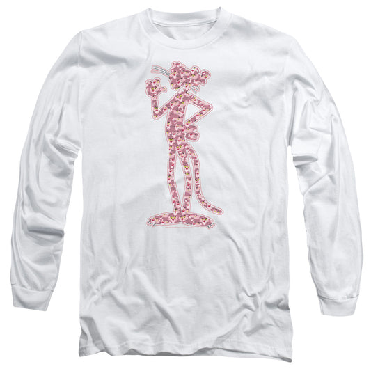 Pink Panther - Heads - Long Sleeve Adult 18/1 - White T-shirt