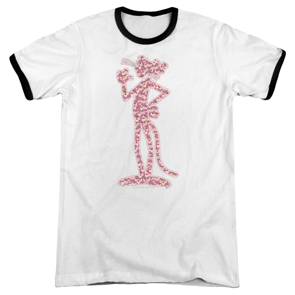 Pink Panther - Heads - Adult Ringer - White/black