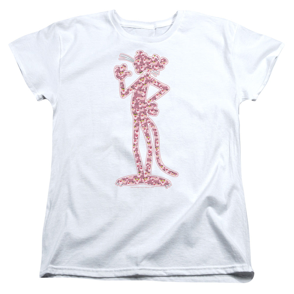 Pink Panther - Heads - Short Sleeve Womens Tee - White T-shirt