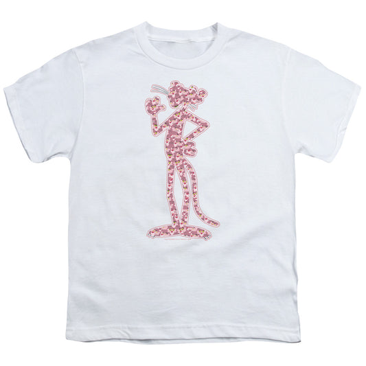 Pink Panther - Heads - Short Sleeve Youth 18/1 - White T-shirt