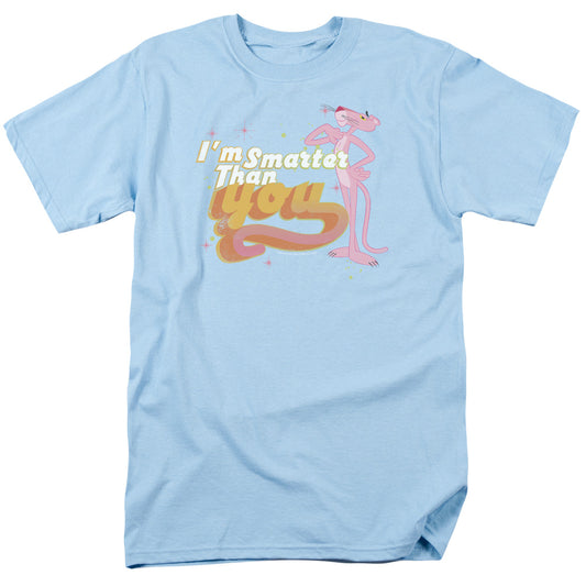 Pink Panther - Smart Cat - Short Sleeve Adult 18/1 - Light Blue T-shirt