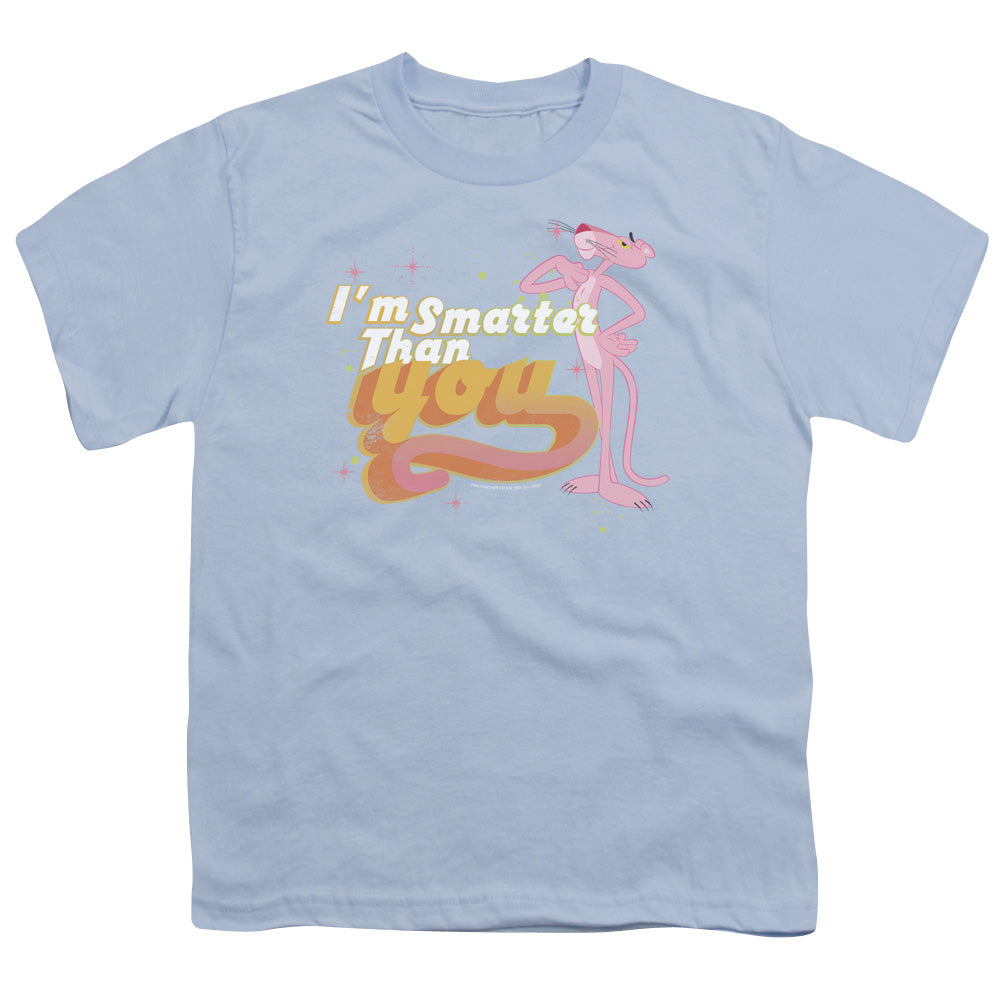 Pink Panther - Smart Cat - Short Sleeve Youth 18/1 - Light Blue T-shirt
