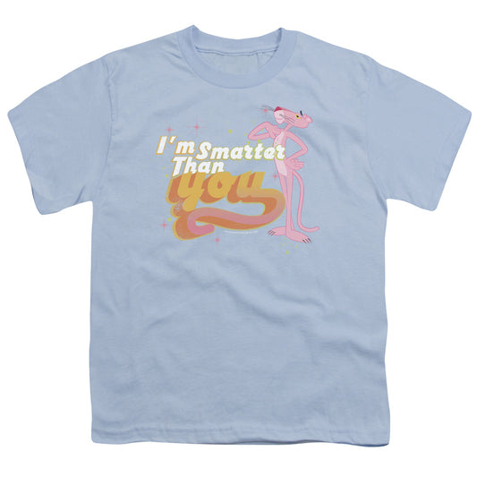 Pink Panther - Smart Cat - Short Sleeve Youth 18/1 - Light Blue T-shirt