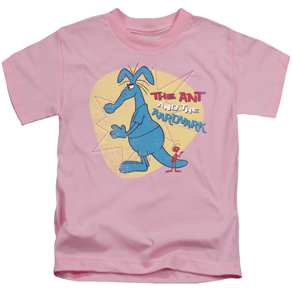 Pink Panther - Ant And Aardvark - Short Sleeve Juvenile 18/1 - Pink T-shirt