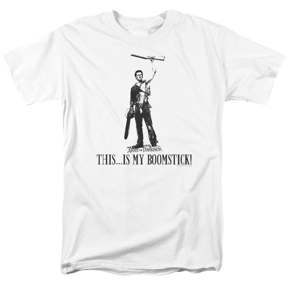 Army Of Darkness - Boomstick! - Short Sleeve Adult 18/1 - White T-shirt