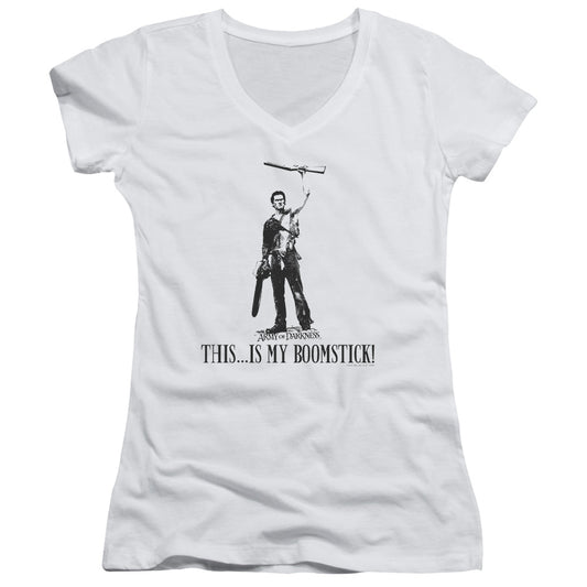 Army Of Darkness - Boomstick!-junior V-neck - White