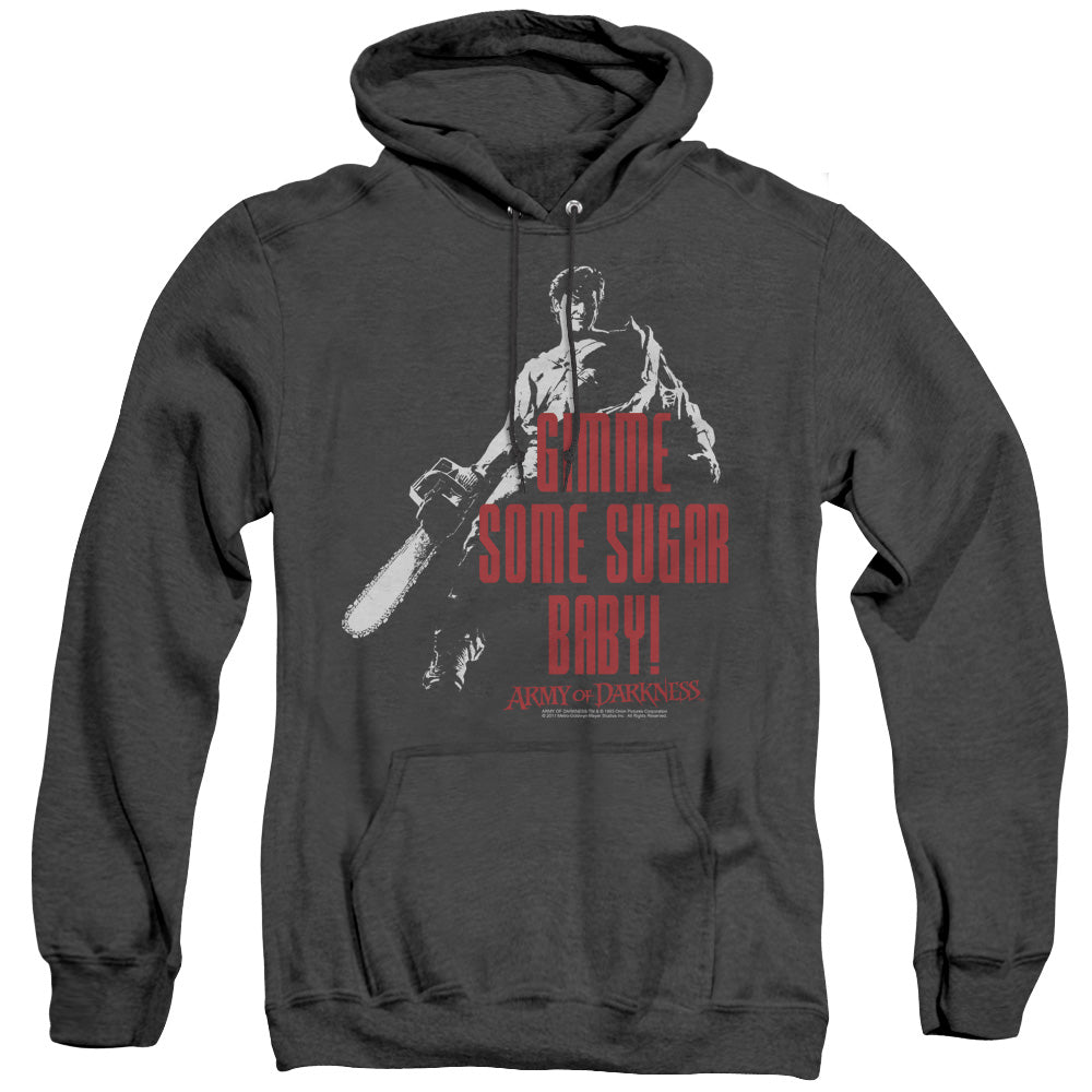 Army Of Darknesshort Sleeveugar - Adult Heather Hoodie - Black T-shirt
