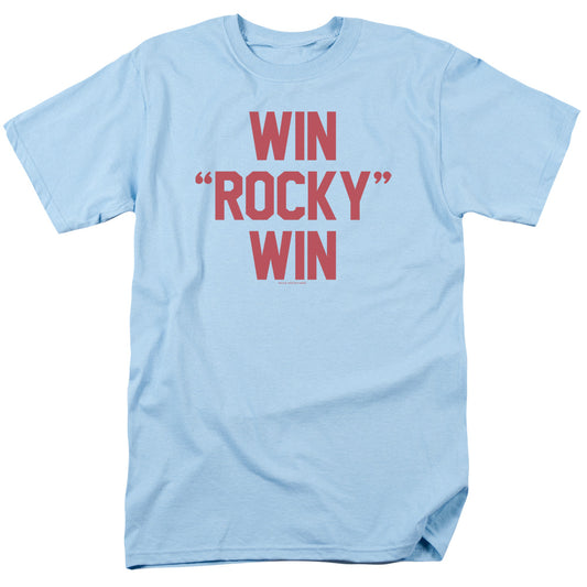 Rocky - Win Rocky Win - Short Sleeve Adult 18/1 - Light Blue T-shirt