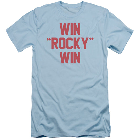 Rocky - Win Rocky Win - Short Sleeve Adult 30/1 - Light Blue T-shirt