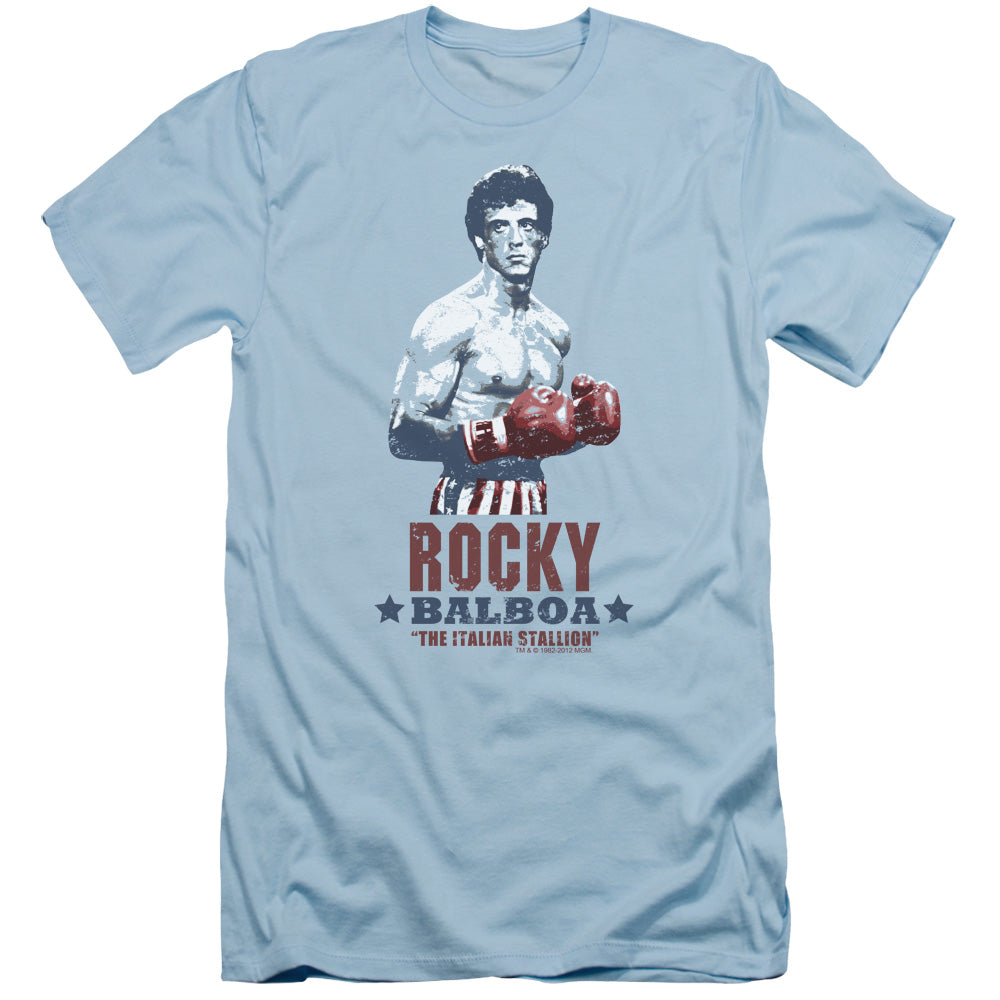 Rocky - Balboa - Short Sleeve Adult 30/1 - Light Blue T-shirt