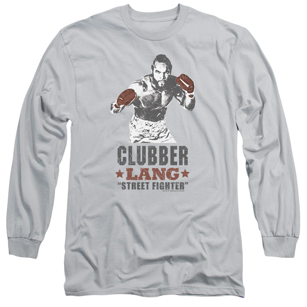 Rocky Iii - Clubber - Long Sleeve Adult 18/1 - Silver T-shirt
