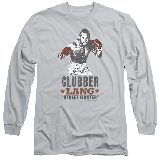 Rocky Iii - Clubber - Long Sleeve Adult 18/1 - Silver T-shirt
