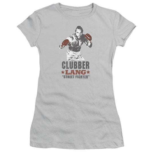 Rocky Iii - Clubber - Short Sleeve Junior Sheer - Silver T-shirt