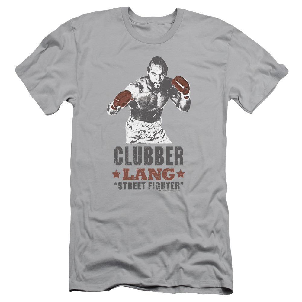 Rocky Iii - Clubber - Short Sleeve Adult 30/1 - Silver T-shirt
