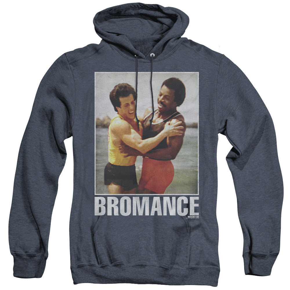 Rocky - Bromance - Adult Heather Hoodie - Navy