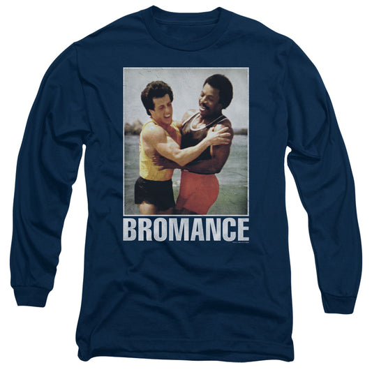 Rocky - Bromance - Long Sleeve Adult 18/1 - Navy T-shirt