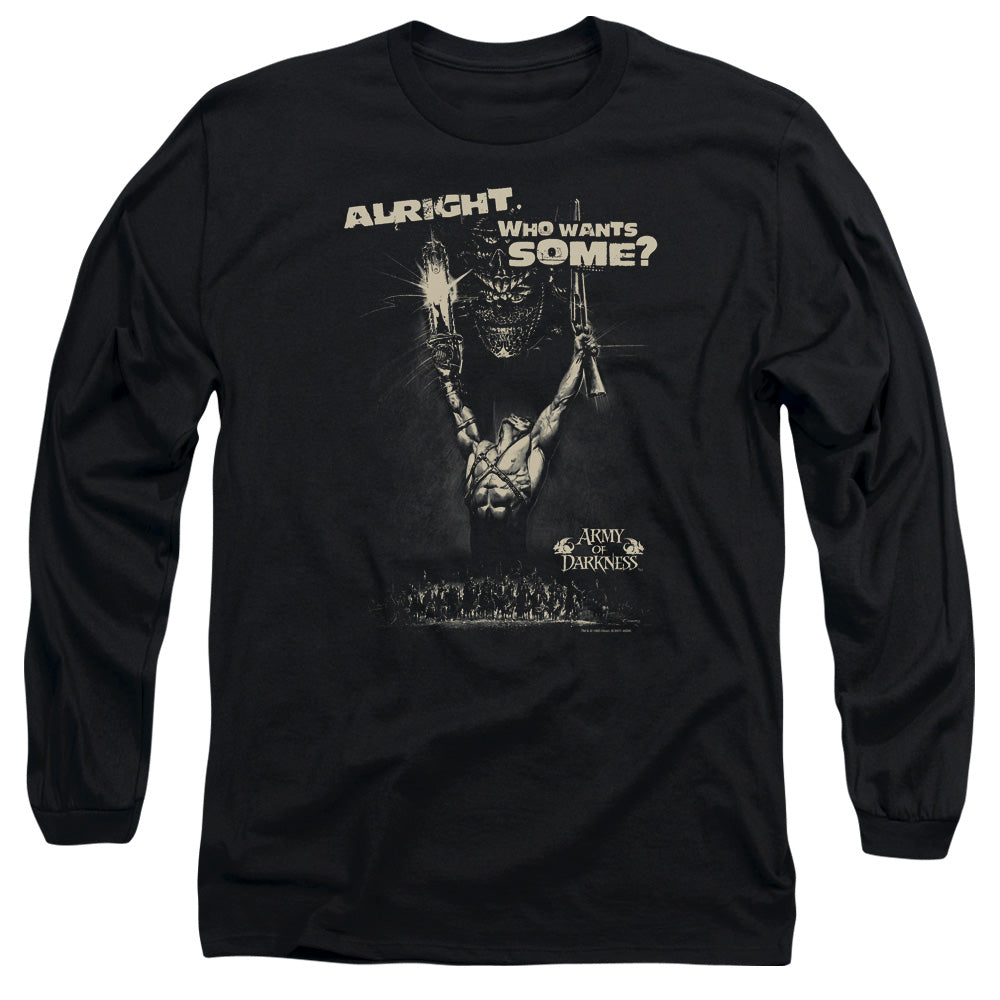 ARMY OF DARKNESS WANT SOME - L/S ADULT 18/1 - BLACK T-Shirt