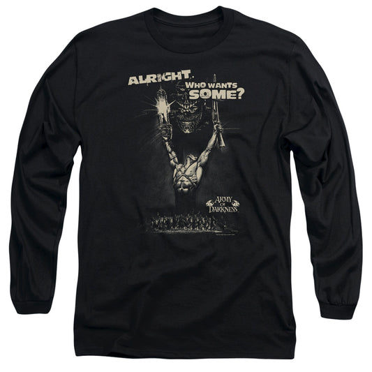 ARMY OF DARKNESS WANT SOME - L/S ADULT 18/1 - BLACK T-Shirt