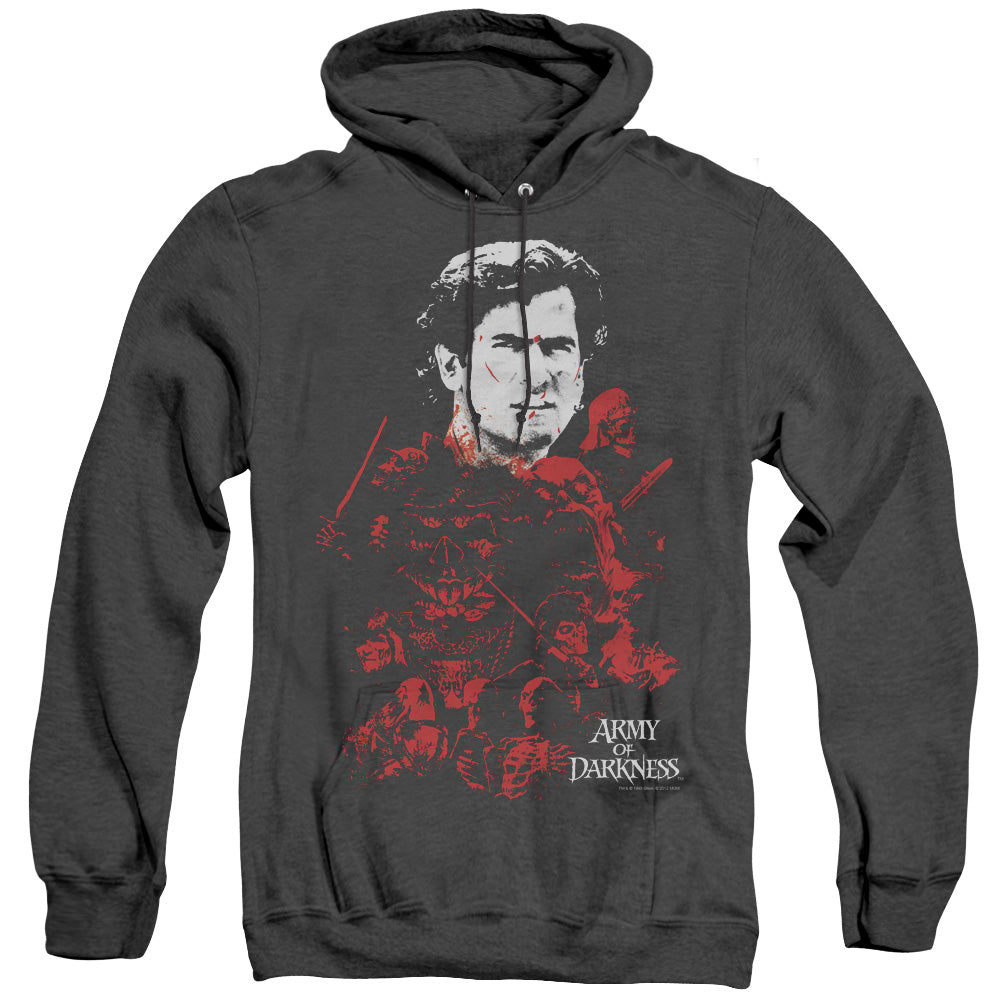 Mgm - Army Of Darkness/pile Of Baddies - Adult Heather Hoodie - Black