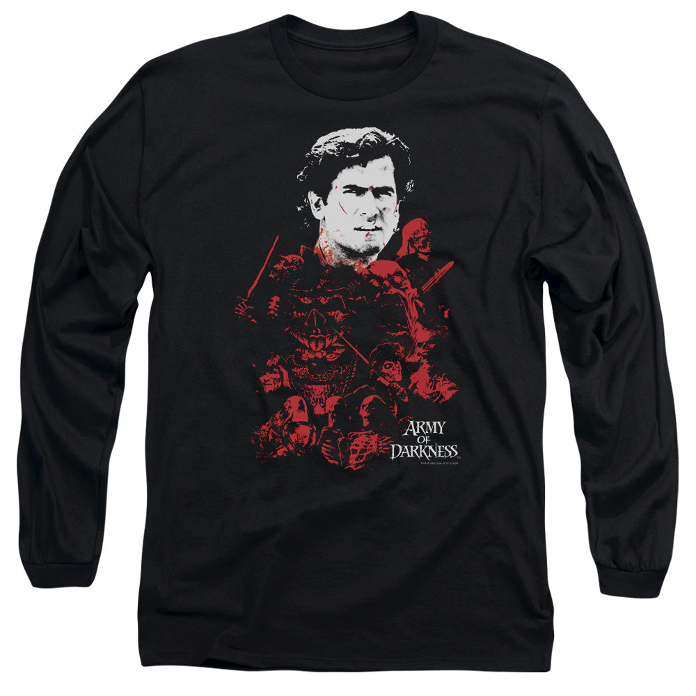 Army Of Darkness - Pile Of Baddies - Long Sleeve Adult 18/1 - Black T-shirt