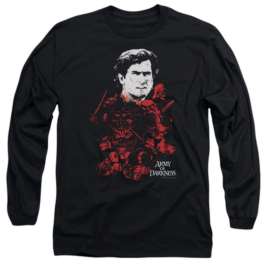 Army Of Darkness - Pile Of Baddies - Long Sleeve Adult 18/1 - Black T-shirt