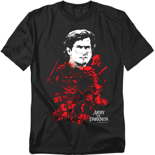 Mgm - Army Of Darkness/pile Of Baddies - Short Sleeve Adult 18/1 - Black T-shirt