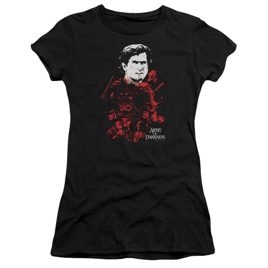 Army Of Darkness - Pile Of Baddies - Short Sleeve Junior Sheer - Black T-shirt