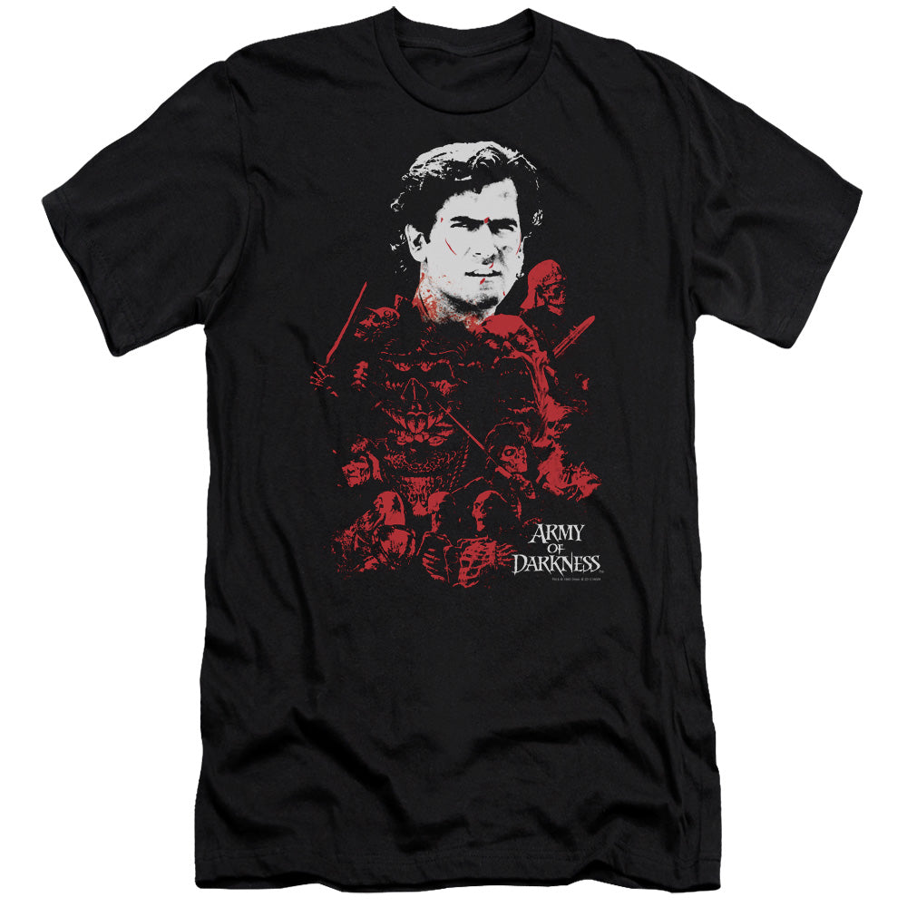 Army Of Darkness - Pile Of Baddies - Short Sleeve Adult 30/1 - Black T-shirt