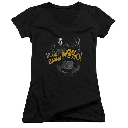 Army Of Darkness - Klaatu...barada - Junior V-neck - Black