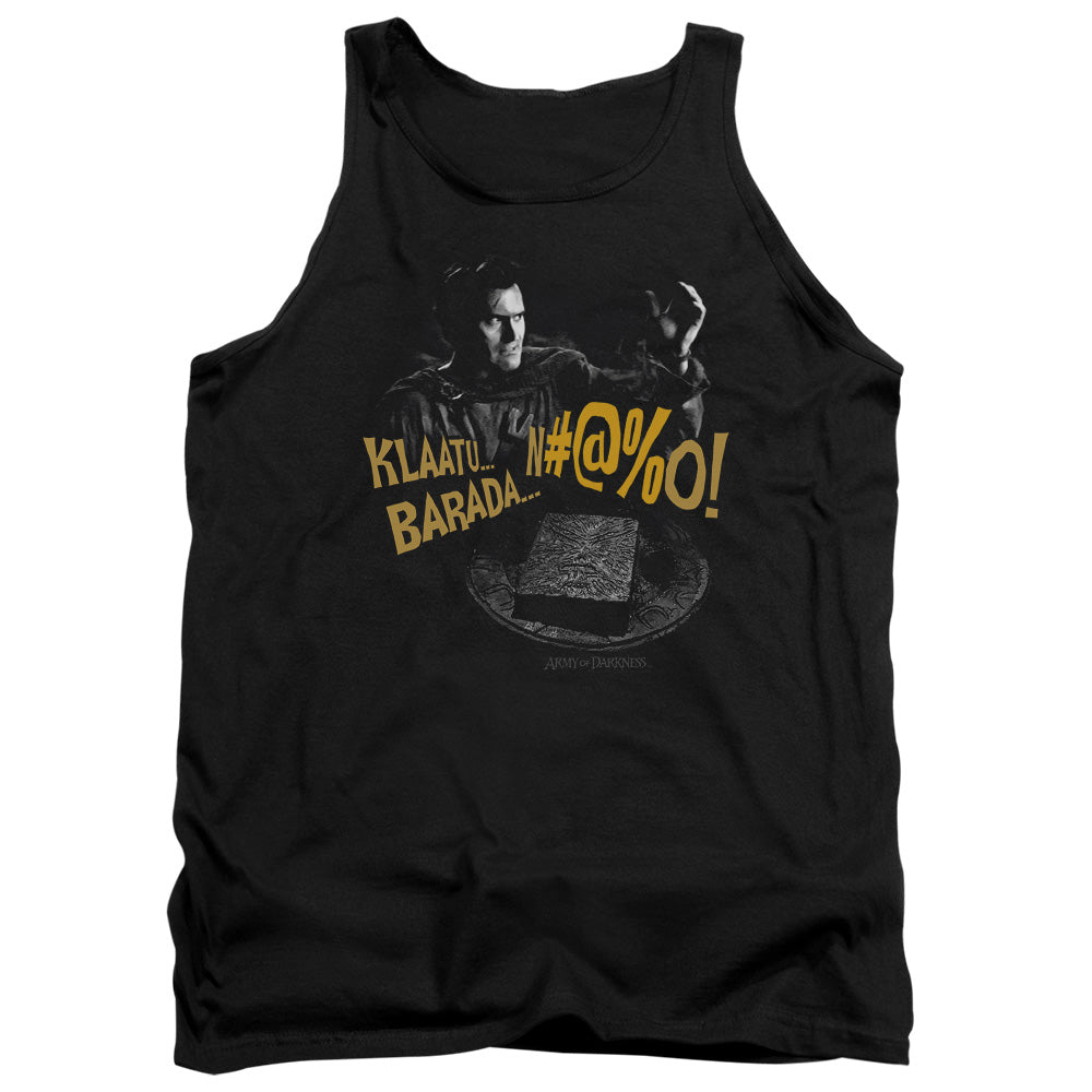Army Of Darkness - Klaatu...barada - Adult Tank - Black