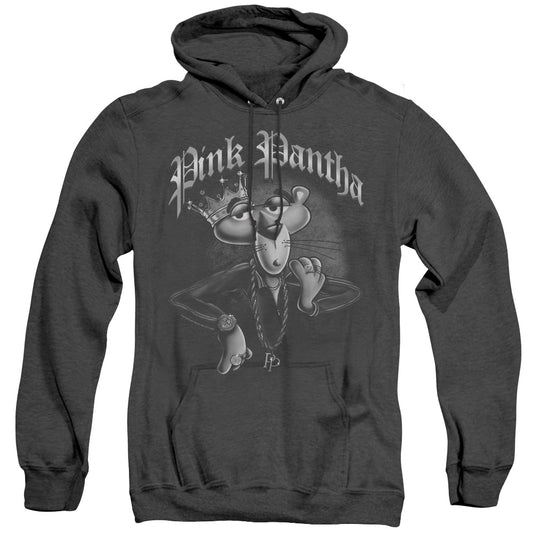 Pink Panther - Pink Pantha - Adult Heather Hoodie - Black