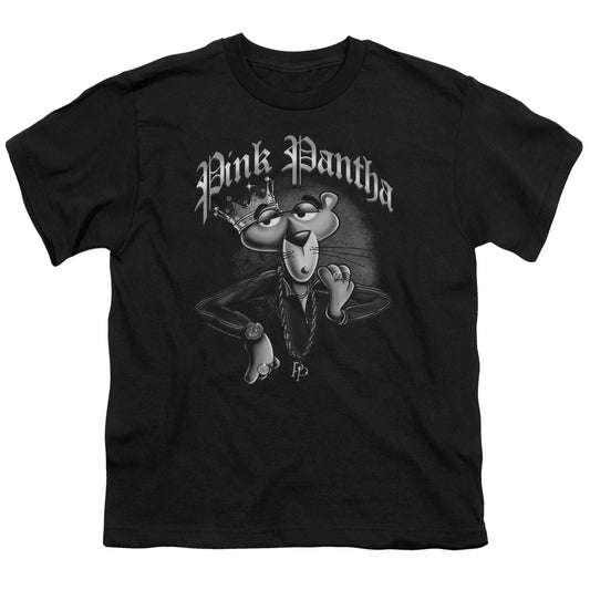 Pink Panther - Pink Pantha - Short Sleeve Youth 18/1 - Black T-shirt