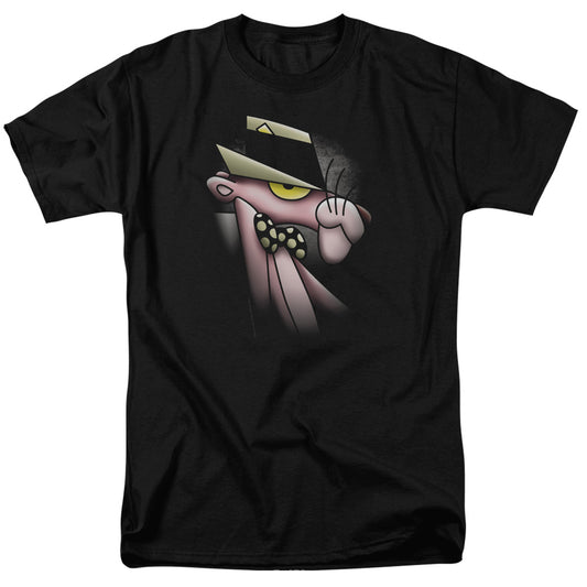 Pink Panther - Smooth Panther - Short Sleeve Adult 18/1 - Black T-shirt
