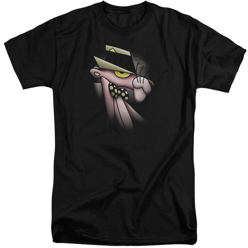 Pink Panther - Smooth Panther - Short Sleeve Adult Tall - Black T-shirt