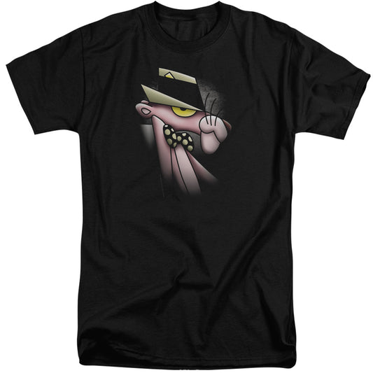 Pink Panther - Smooth Panther - Short Sleeve Adult Tall - Black T-shirt