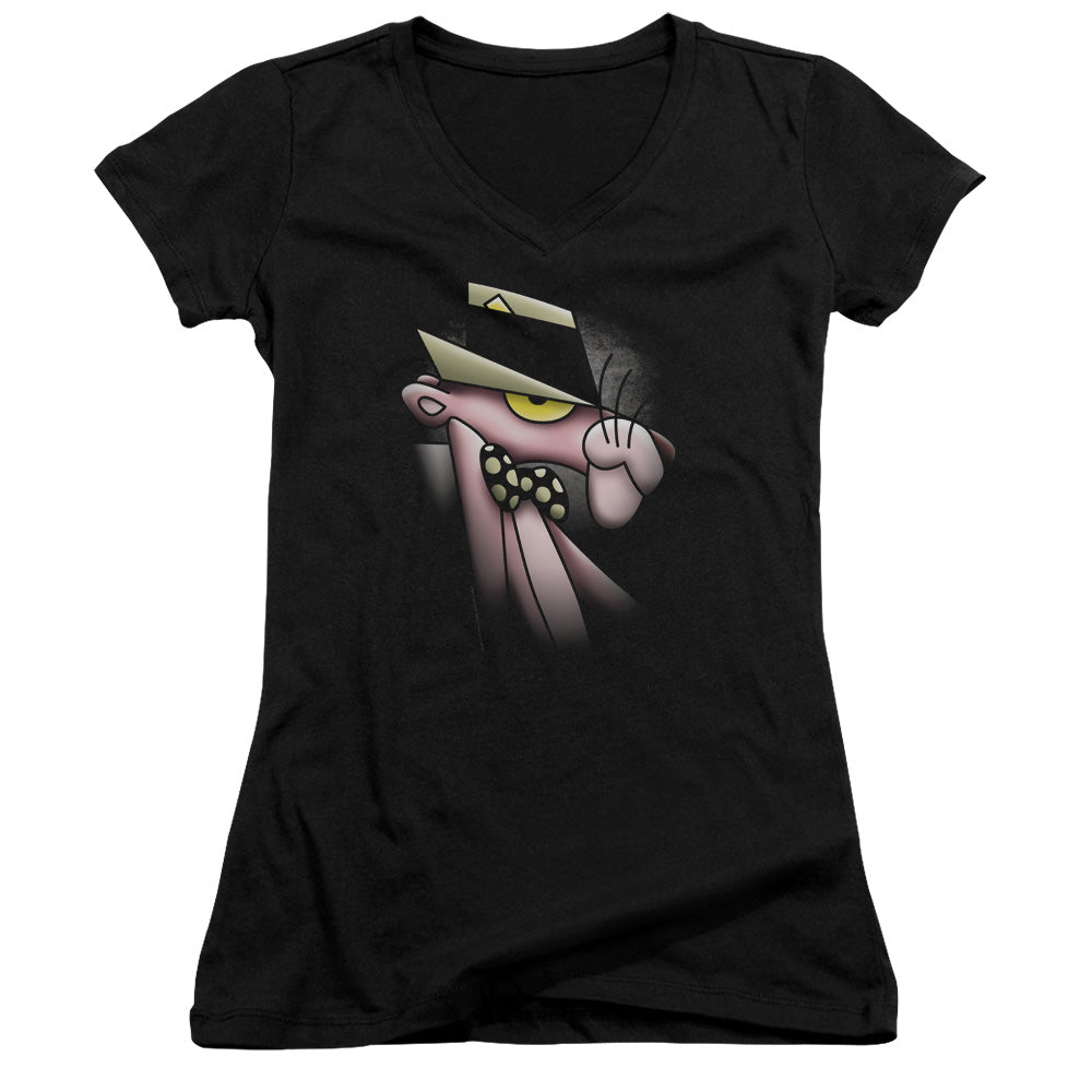 Pink Panther - Smooth Panther - Junior V-neck - Black