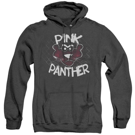 Pink Panther - Spray Panther - Adult Heather Hoodie - Black